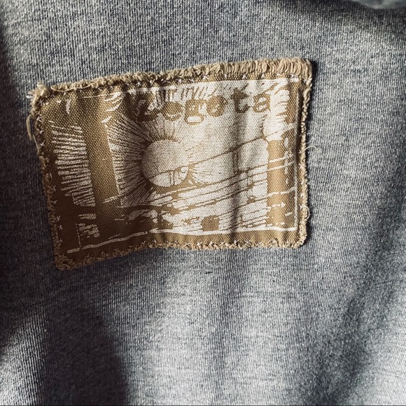 Gray patch zip up sweatshirt - Picture 11 of 13